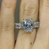 Solarii New Arrived 3.0ct Radiant Cut Engagement Ring