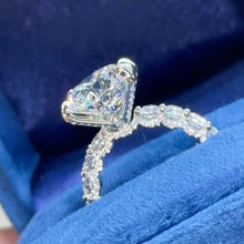 Gorgeous Pave Round Cut 3.0ct Engagement Ring In Sterling Silver