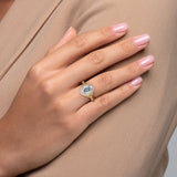 Radiant Solarii Moissanite 2.0ct Oval Cut 925 Sterling Silver Halo Design Engagement Ring