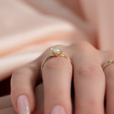 Enchanting Solarii Moissanite 3.0ct Marquise Cut 925 Sterling Silver Twist Design Engagement Ring