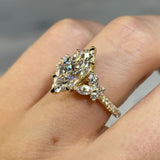 Enchanting New Arrived 3.0ct Marquise Cut Sterling Silver Engagement Ring