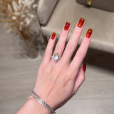 Charming Pave Marquise Cut 4.0ct Engagement Ring In Sterling Silver