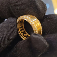 The "Sculpted Date" Solid Cut-Out Roman Numeral Band