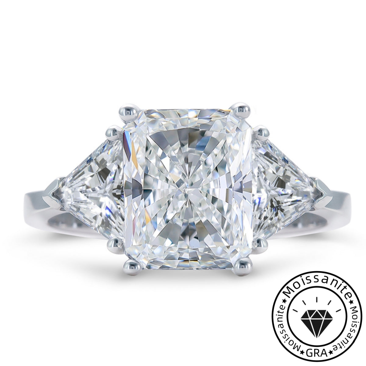 Majestic Prism Moissanite Engagement Ring