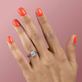 Exquisite Solarii Moissanite 2.0ct Princess Cut 925 Sterling Silver Solitaire Engagement Ring