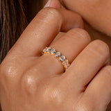 Shaped Oval Cut 3.0 Ct Hidden Halo 925 Sterling Silver Wedding Ring Set