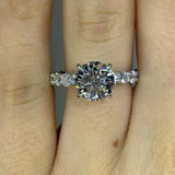 Solarii New Arrived 3.0ct Round Cut Engagement Ring