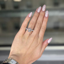 Opulent Pave Emerald Cut 4.0ct Engagement Ring In Sterling Silver
