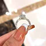 Pear Cut White Stone White Gold Ring