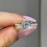 Solarii New Arrived 3.0ct Princess Cut Engagement Ring