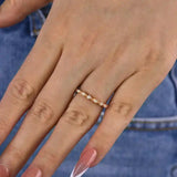 Solarii Vintage Full Eternity Art Deco Stacking Wedding Ring In 925 Sterling Silver