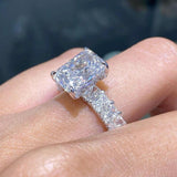 Solarii New Arrived 4.0ct Radiant Cut Engagement Ring