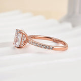 Dazzling Radiant Cut 2.0ct 925 Sterling Silver Engagement Ring