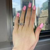 Lavish Pave Round Cut 3.0ct Engagement Ring In Sterling Silver