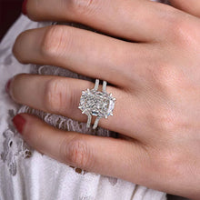 Charming Cushion Cut 7.5ct Split Shank Engagement Ring In Sterling Silver