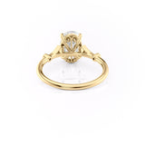 Unique Solarii Moissanite 2.0ct Oval Cut 925 Sterling Silver Side Stone Engagement Ring