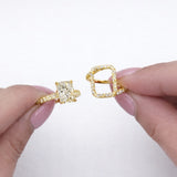 Deluxe Radiant Cut 3.0Ct Insert Ring 925 Sterling Silver Wedding Ring Set