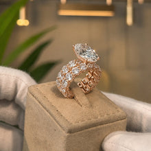 Elegant 8.0ct Oval Cut Wedding Ring Set in Sterling Silver