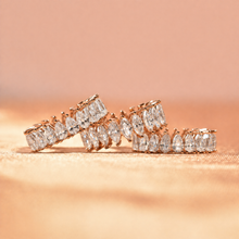 Chunky Pear Cut&Marquise Cut 22 Ct 3PC Ring 925 Sterling Silver Wedding Ring Set