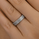 Tantalizing 925 Sterling Silver Round Cut Wedding Ring