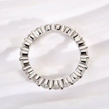 Graceful 925 Sterling Silver Round Cut Wedding Ring