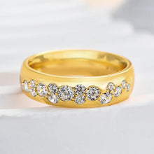 Artful 925 Sterling Silver Round Cut Wedding Ring