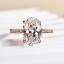 Classic Oval Cut 3.5ct Sterling Silver Engagement Ring