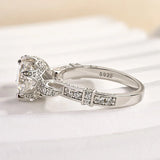 Solarii Vintage Moissanite 1.0ct Round Cut  925 Sterling Silver Engagement Ring[SALE]