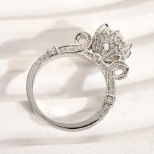 Solarii Vintage Moissanite 1.0ct Round Cut  925 Sterling Silver Engagement Ring[SALE]
