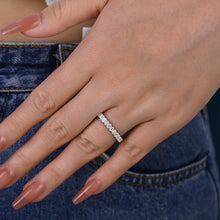 Brilliant 925 Sterling Silver Oval Cut Wedding Ring
