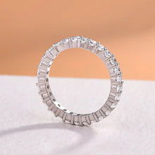 Brilliant 925 Sterling Silver Oval Cut Wedding Ring