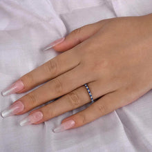 Frosted 925 Sterling Silver Round Cut Wedding Ring