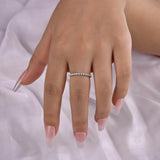 925 Sterling Silver Round Cut Eternity Band