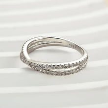 925 Sterling Silver Cross Wedding Band with Round Cut