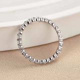 925 Sterling Silver Round Cut Eternity Band