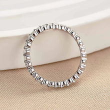 925 Sterling Silver Round Cut Eternity Band