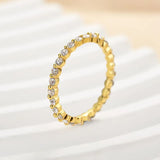 925 Sterling Silver Round Cut Eternity Band