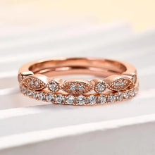 Stackable 925 Sterling Silver Round Cut Wedding Ring