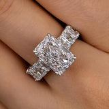 Solarii New Arrived 4.0ct Radiant Cut Engagement Ring