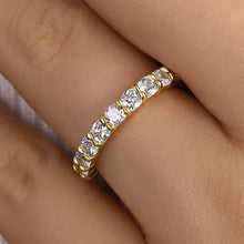 925 Sterling Silver Cushion Cut Wedding Band