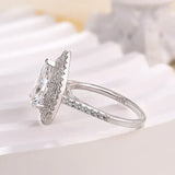 Dazzling Pear Cut 2.5ct Sterling Silver Engagement Ring