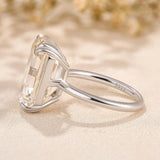 Luxurious Emerald Cut 11.5ct 925 Sterling Silver Engagement Ring