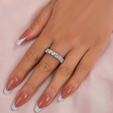 Stylish 925 Sterling Silver Round Cut Wedding Band