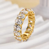 Elegant 925 Sterling Silver Oval Cut Wedding Ring