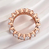 Elegant 925 Sterling Silver Oval Cut Wedding Ring