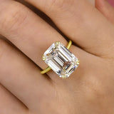 Luxurious Emerald Cut 11.5ct 925 Sterling Silver Engagement Ring