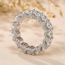 Stylish 925 Sterling Silver Round Cut Wedding Band