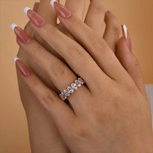 Elegant 925 Sterling Silver Oval Cut Wedding Ring