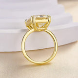Luxurious Emerald Cut 11.5ct 925 Sterling Silver Engagement Ring