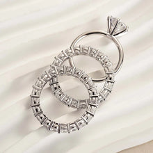 Charming Round Cut 1.0 ct 3PC Ring 925 Sterling Silver Wedding Ring Set